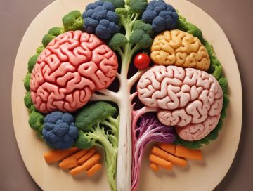 brain tree with veggies